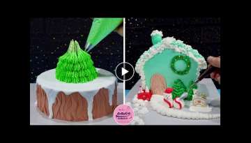 Christmas Cake Decorating Ideas Celebrates The Snow Covered House